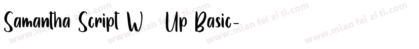 Samantha Script W04 Up Basic字体转换
